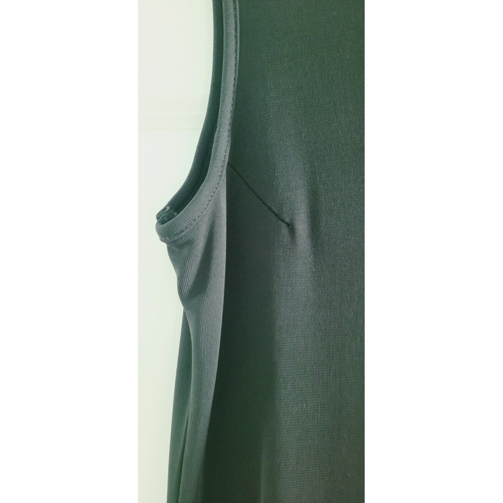 Vintage Talbots Women's Black Classic V neck Maxi Dress Size‎ M - Picture 8 of 9